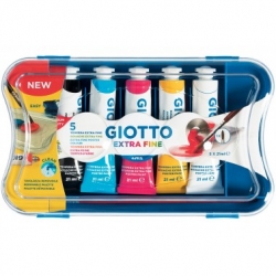 COLORE A TEMPERA GIOTTO 21 ML. scatola 5 colori