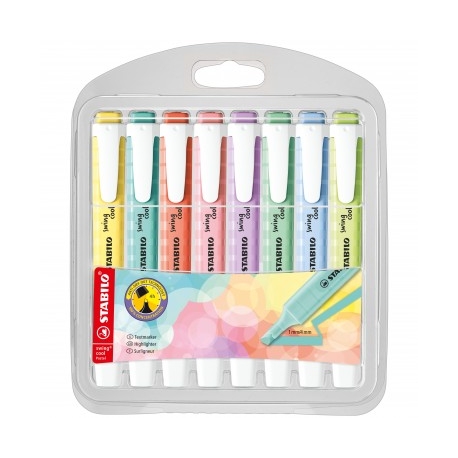 EVIDENZIATORE SWING COOL PASTEL SET 8 PZ. STABILO