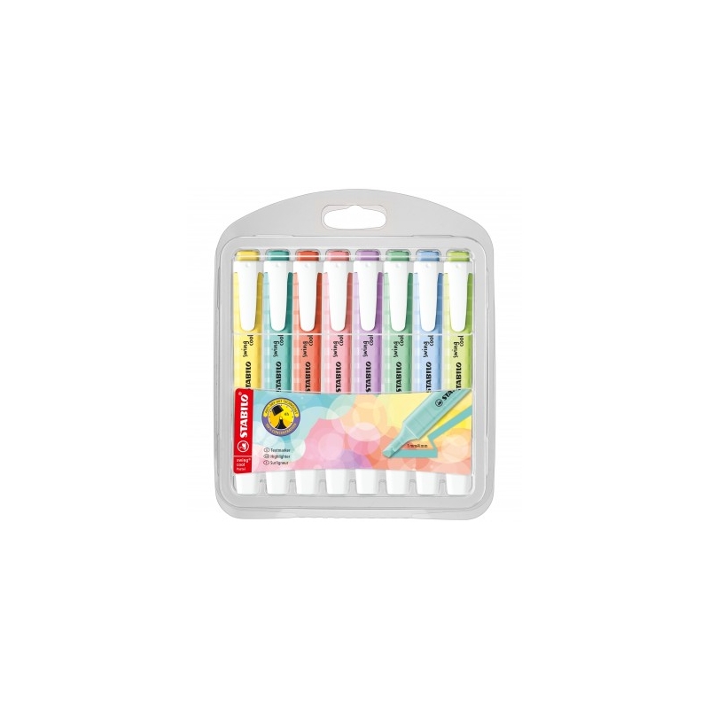 EVIDENZIATORE SWING COOL PASTEL SET 8 PZ. STABILO