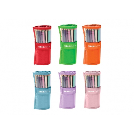 ROTOLO 24 PASTELLI TINTA UNITA + 1 MATITA