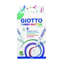 PENNARELLI GIOTTO TURBO GLITTER PASTEL SCAT. 8