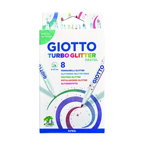 PENNARELLI GIOTTO TURBO GLITTER PASTEL SCAT. 8