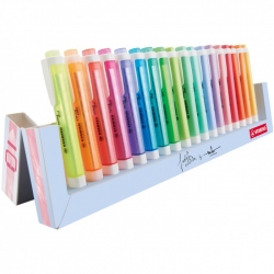 EVIDENZIATORE SWING COOL STABILO + PASTEL DESK SET. 18 PZ.