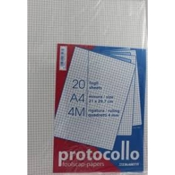 FOGLI PROTOCOLLO 5MM 10 FG.