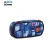 PENCIL BAG ROUND PLUS  GIRL DEEP BLUE SEVEN