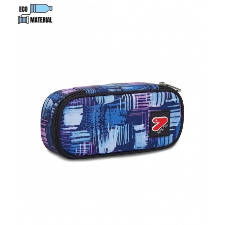 PENCIL BAG ROUND PLUS  GIRL DEEP BLUE SEVEN