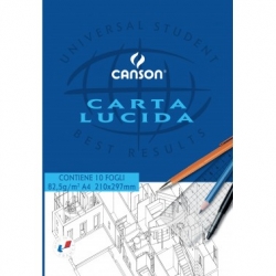 CARTA LUCIDA A4 80 gr. BLOCCO 10 FOGLI CANSON