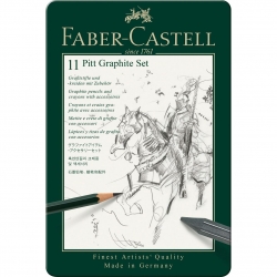 SET PITT GRAPHITE ASTUCCIO IN METALLO DA 11 PZ. FABER