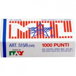 PUNTI METALLICI PINZATRICE 515/8 24/8 515 ML SCATOLA 1000 PZ. ZENITH