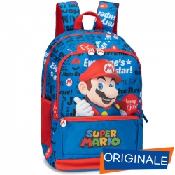 ZAINO SCUOLA 3 SCOMPARTI SUPER MARIO