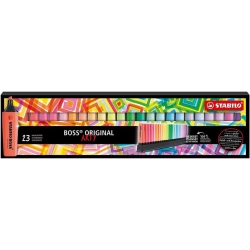 EVIDENZIATORE STABILO BOSS ORIGINAL + BOSS PASTEL DESK SET 23 PZ.