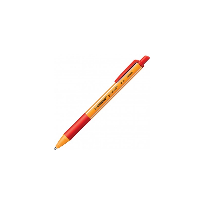 PENNA SFERA SCATTO POINTBALL STABILO ROSSO