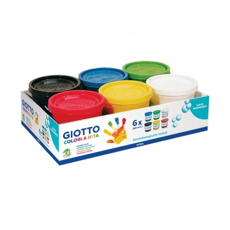 COLORI A DITA GIOTTO 200 ML. SCAT.6 FILA