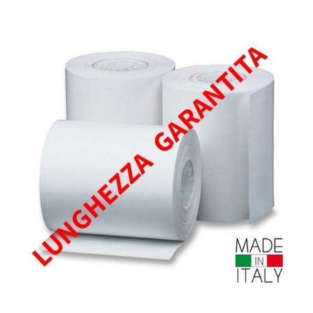 ROTOLO CARTA TERMICA PER REGISTRATORE DI CASSA Misura: mm. 57x30 mt.