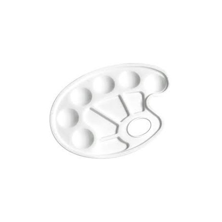 TAVOLOZZA PER MISCELAZIONE COLORI 10 SCOMPARTI 23X16 LEBEZ