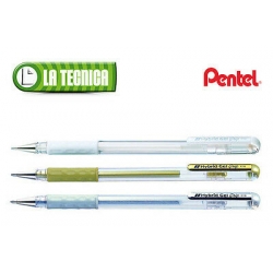 PENNA SFERA GEL HYBRID GRIP 0,8 METALLIC PENTEL